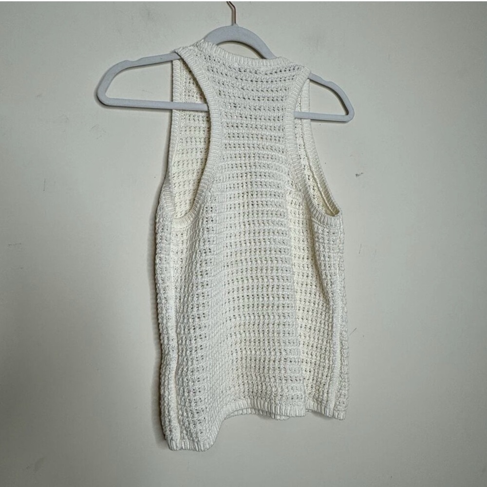 Madewell Crochet Tank Top - Bright Ivory - Size Medium - Picture 4 of 5